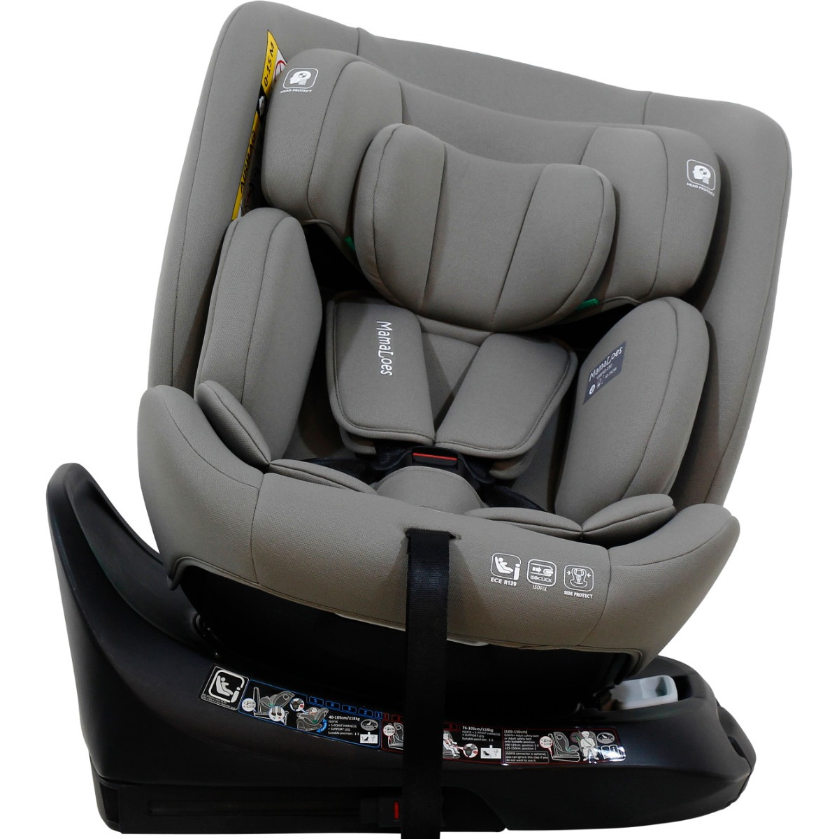 Mamaloes Demian Taupe 40-150 cm 360° i-Size Autostoel