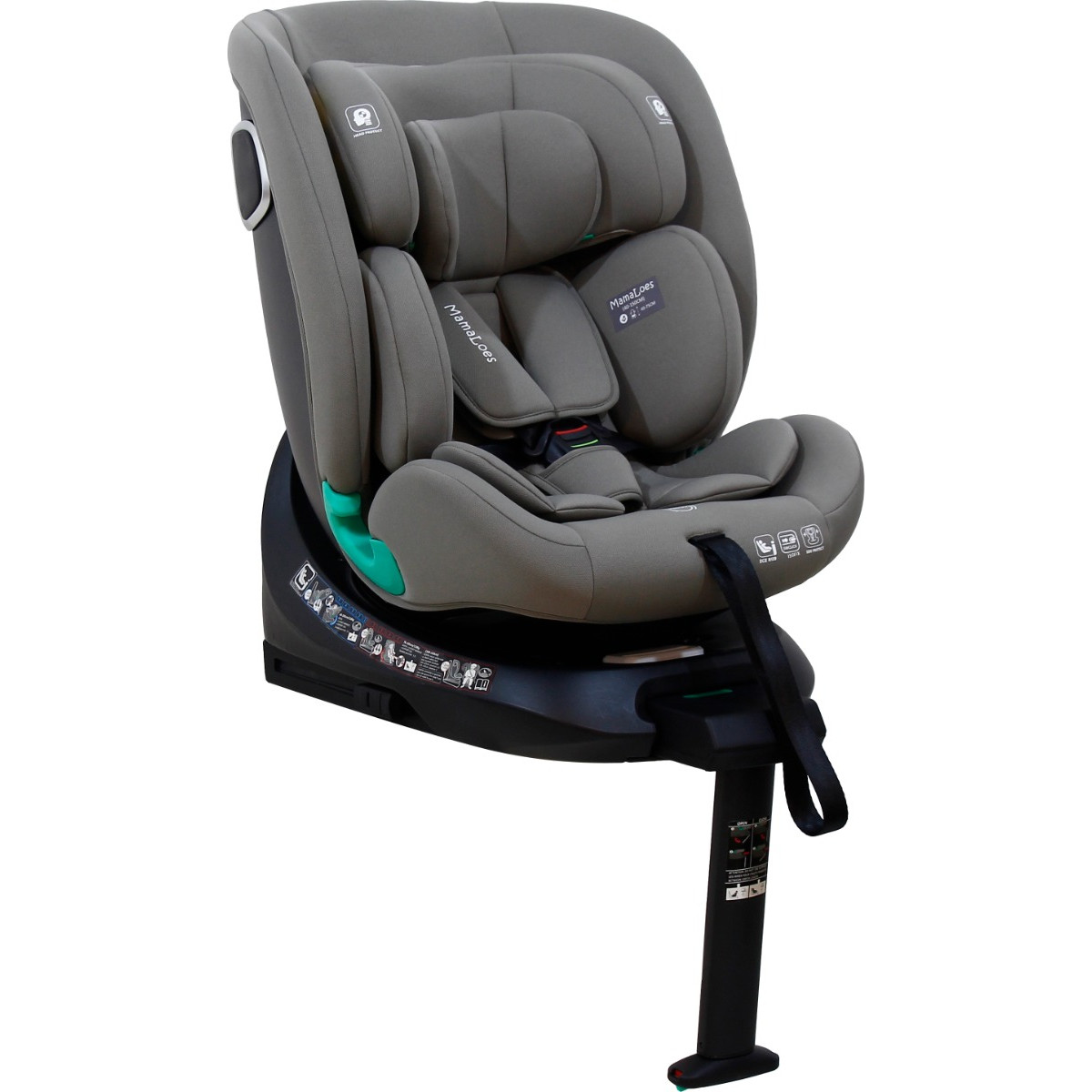 Mamaloes Demian Taupe 40-150 cm 360° i-Size Autostoel