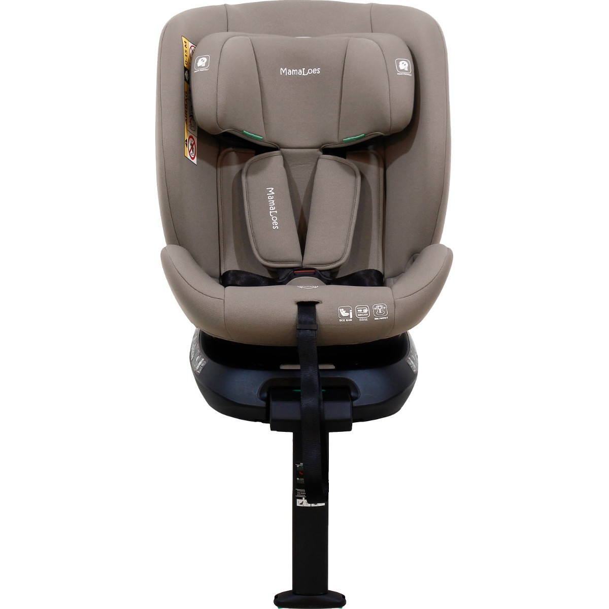MamaLoes Demian Taupe 40-150 cm 360° i-Size Autostoel