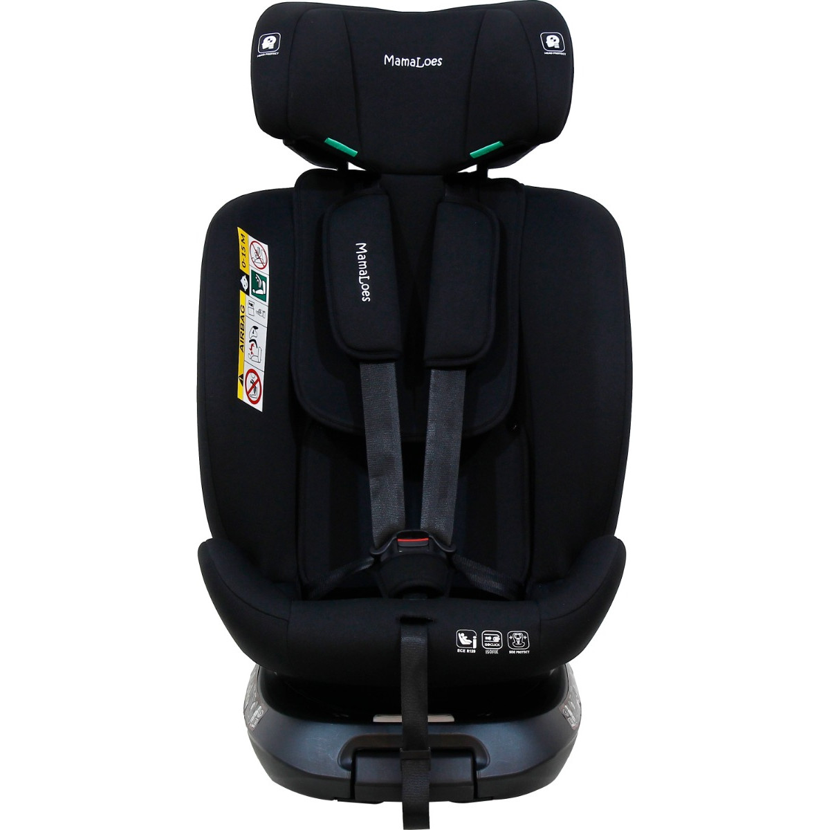 Mamaloes Demian Zwart 40-150 cm 360° i-Size Autostoel