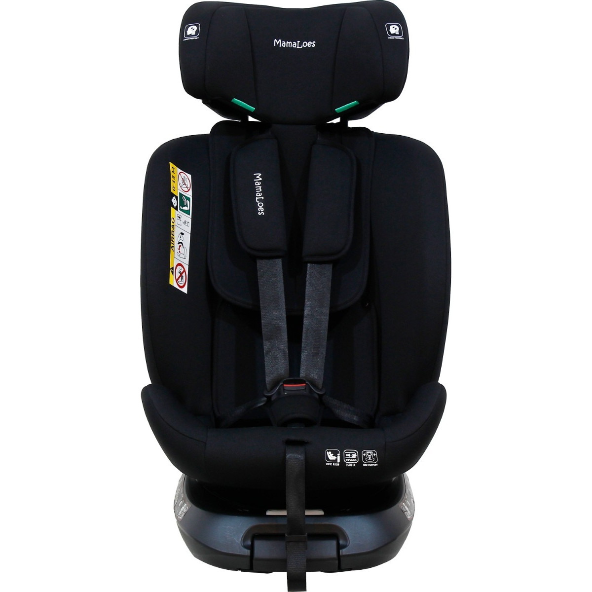 MamaLoes Demian Zwart 40-150 cm 360° i-Size Autostoel - Set van 2