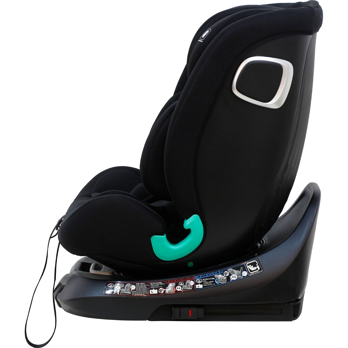 Mamaloes Demian Zwart 40-150 cm 360° i-Size Autostoel