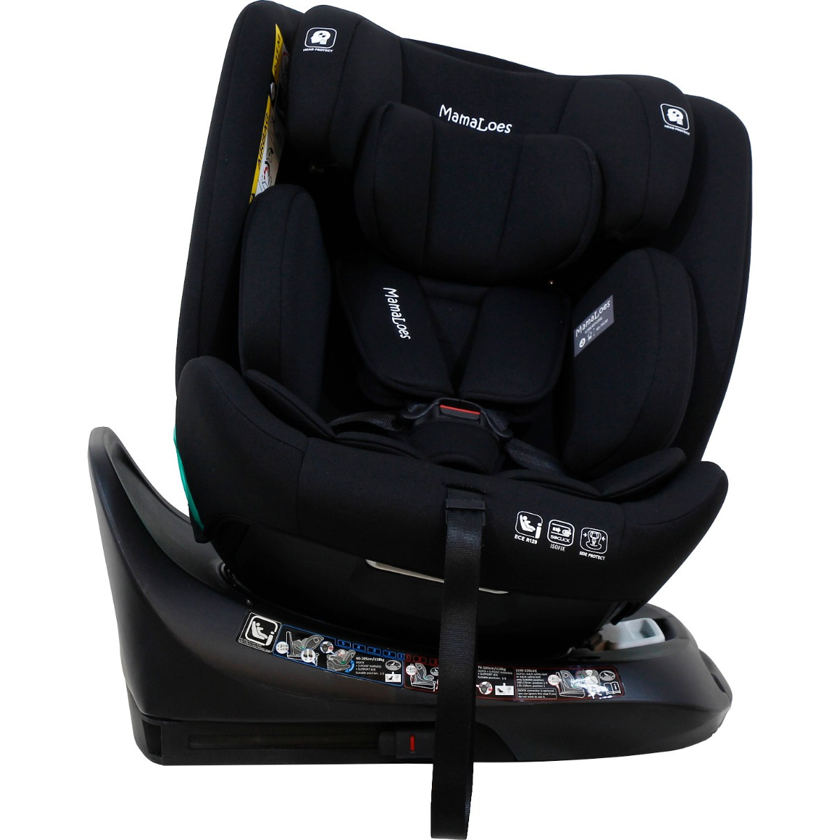 MamaLoes Demian Zwart 40-150 cm 360° i-Size Autostoel - Set van 2