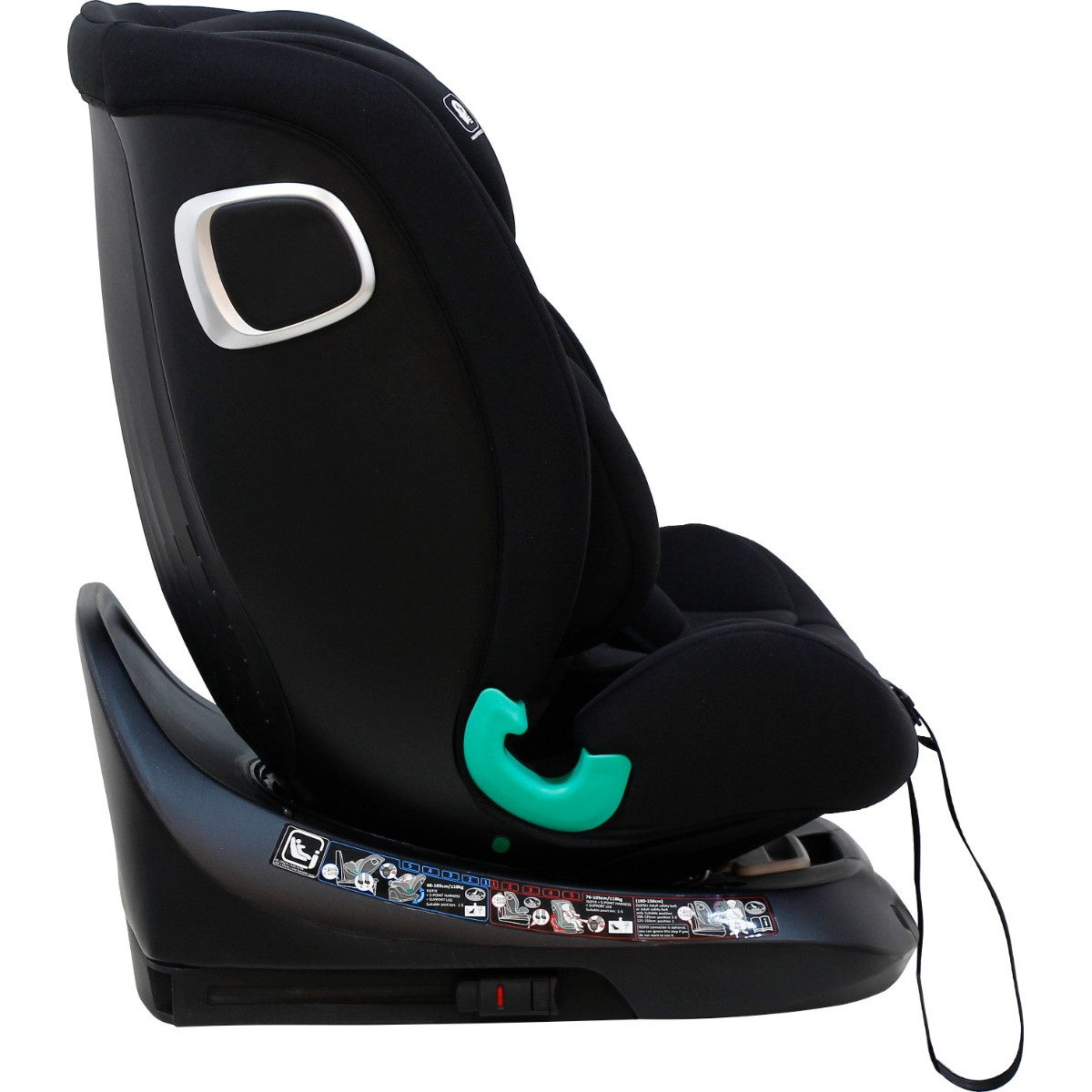 Mamaloes Demian Zwart 40-150 cm 360° i-Size Autostoel