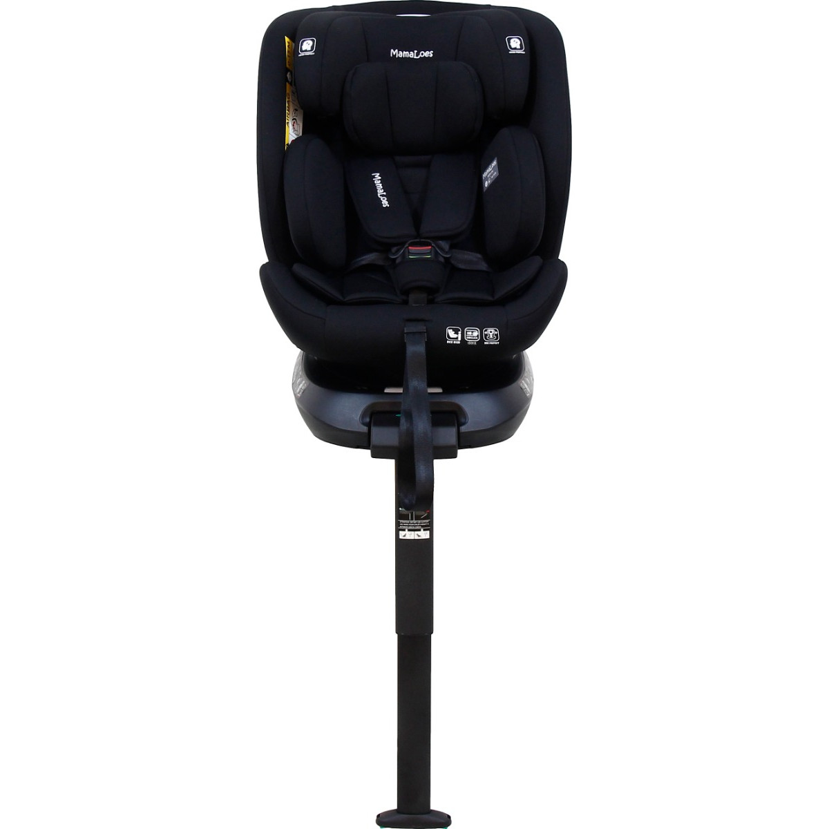 MamaLoes Demian Zwart 40-150 cm 360° i-Size Autostoel - Set van 2