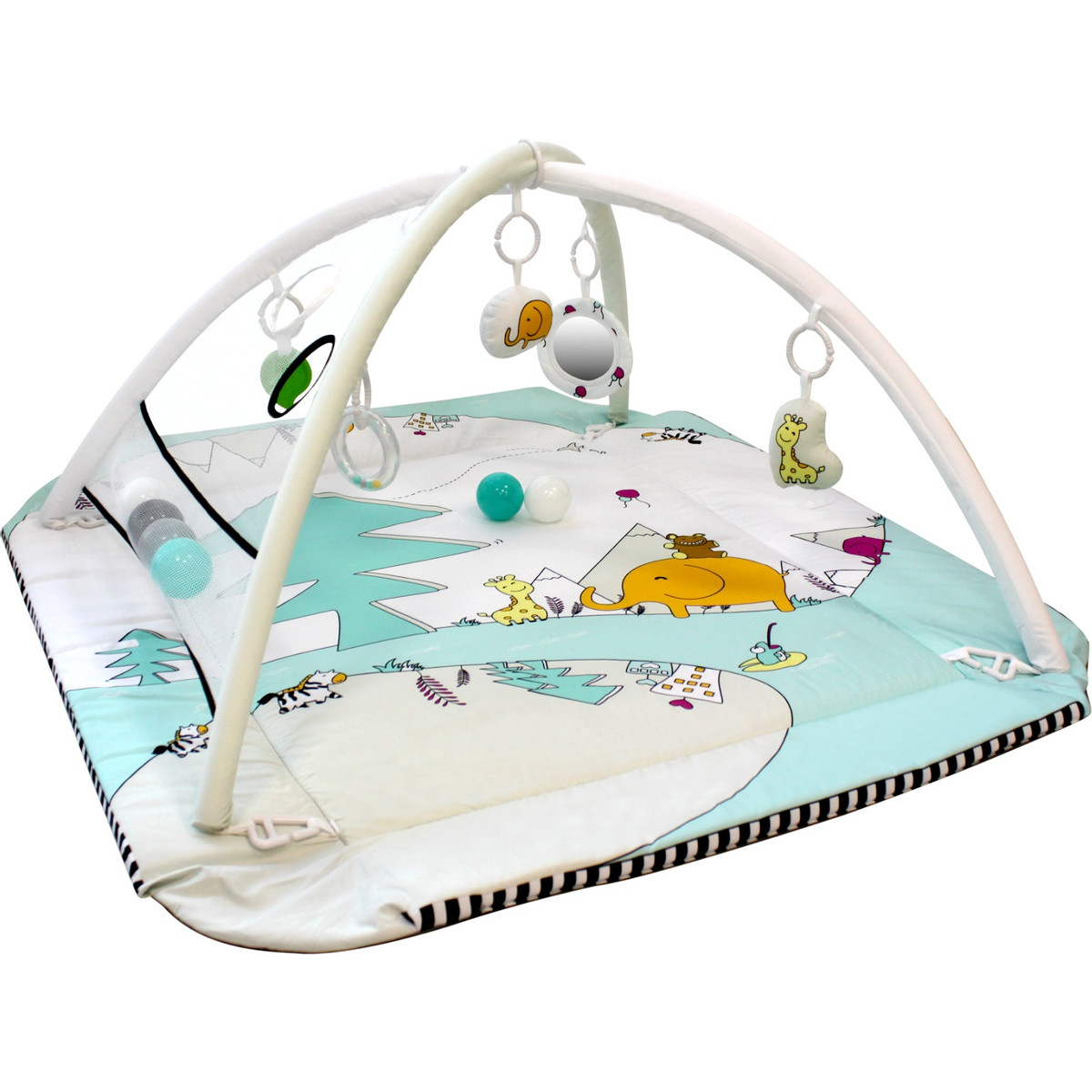 MamaLoes Diertjes 5-in-1 Speelkleed/Ballenbak