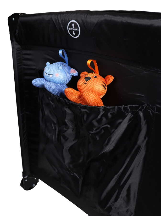 Ding Deluxe Black Campingbedje incl. Bodemverhoger