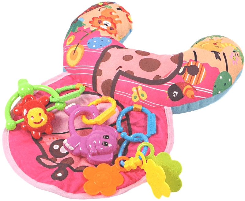 Eco Toys Jungle Roze Giraffe Buiktrainer