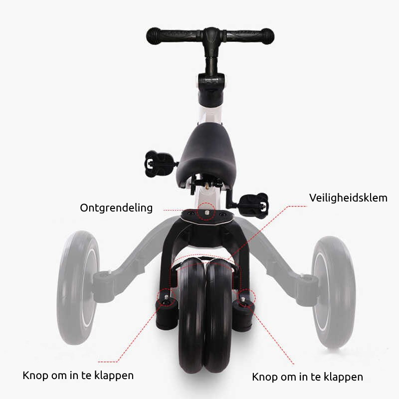 Eco Toys Geel 4-in-1 Loopfiets