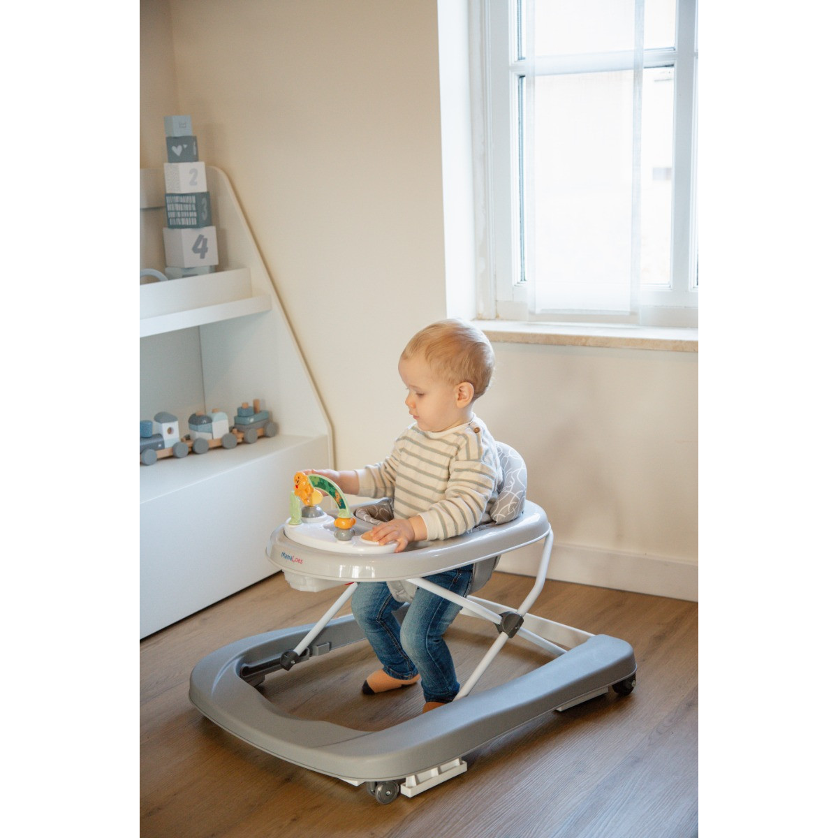 MamaLoes Evi Grijs Loopstoel