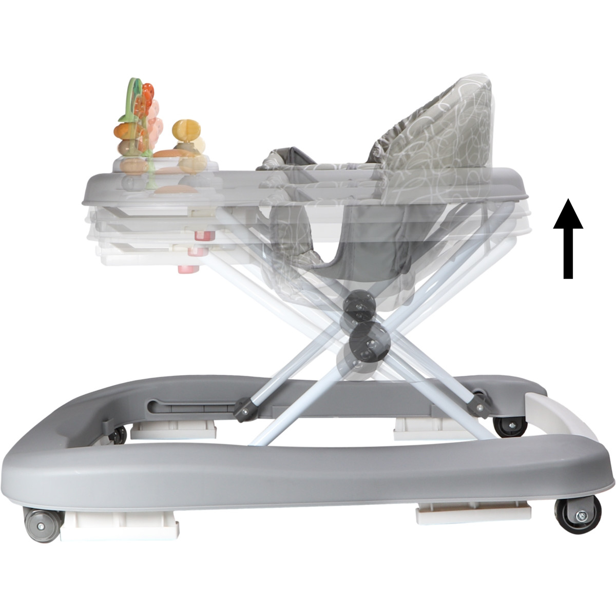 MamaLoes Evi Grijs Loopstoel