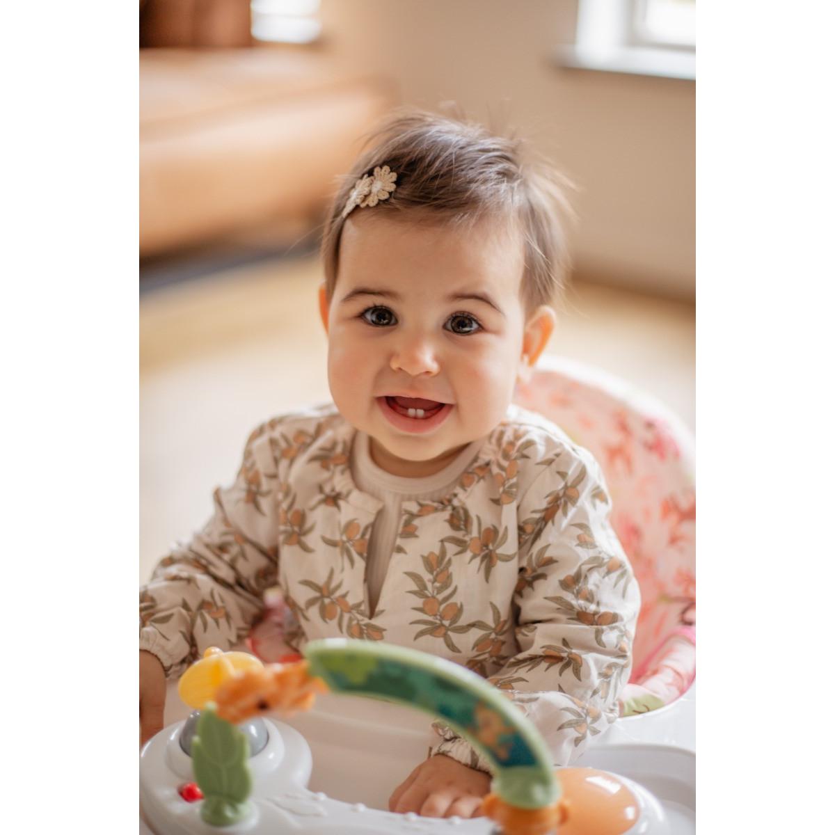 MamaLoes Evi Roze Loopstoel