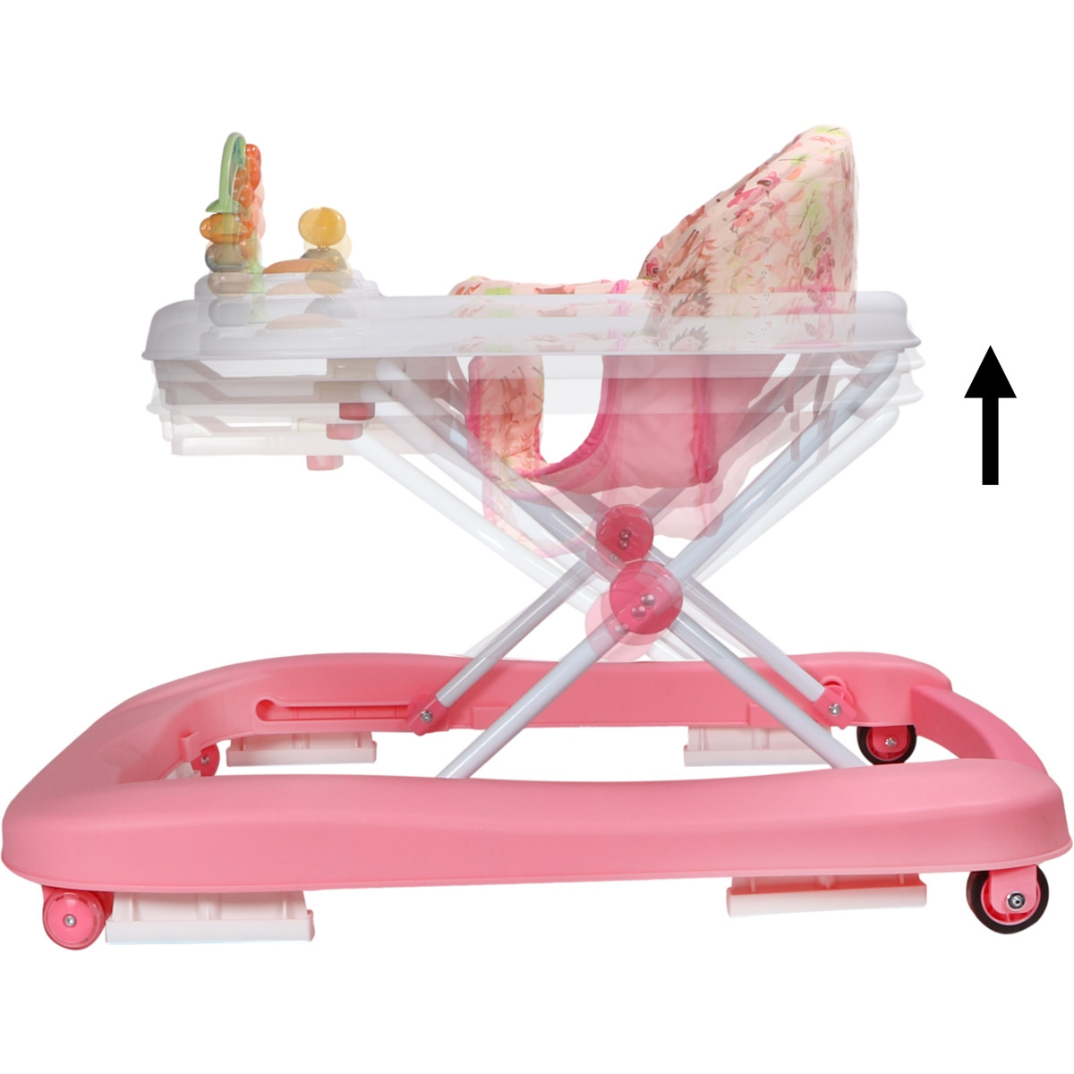 MamaLoes Evi Roze Loopstoel