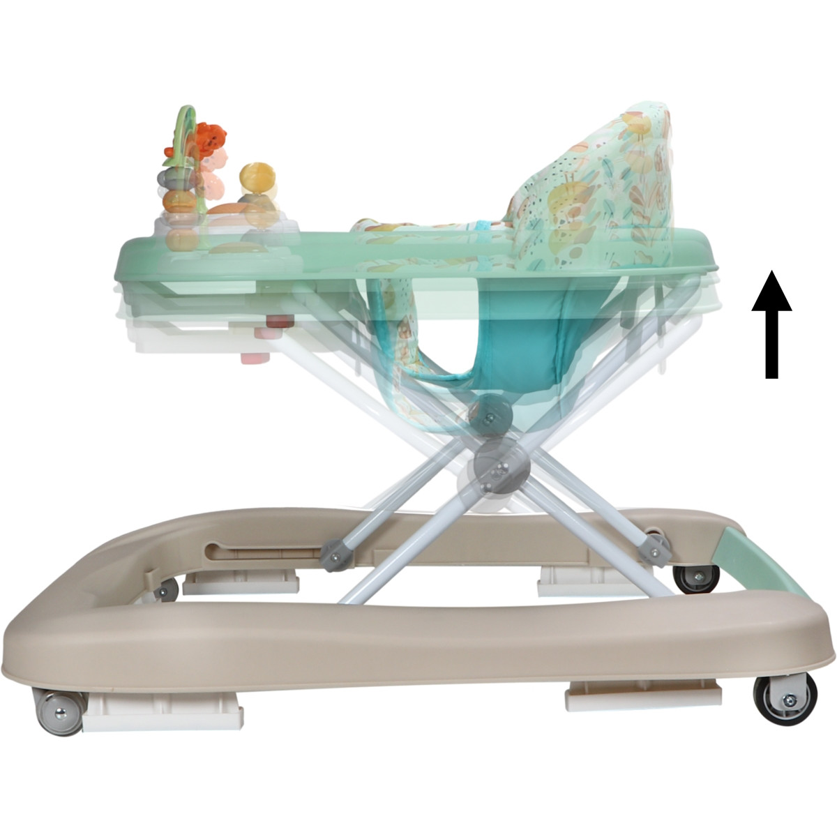 MamaLoes Evi Stone Green Loopstoel