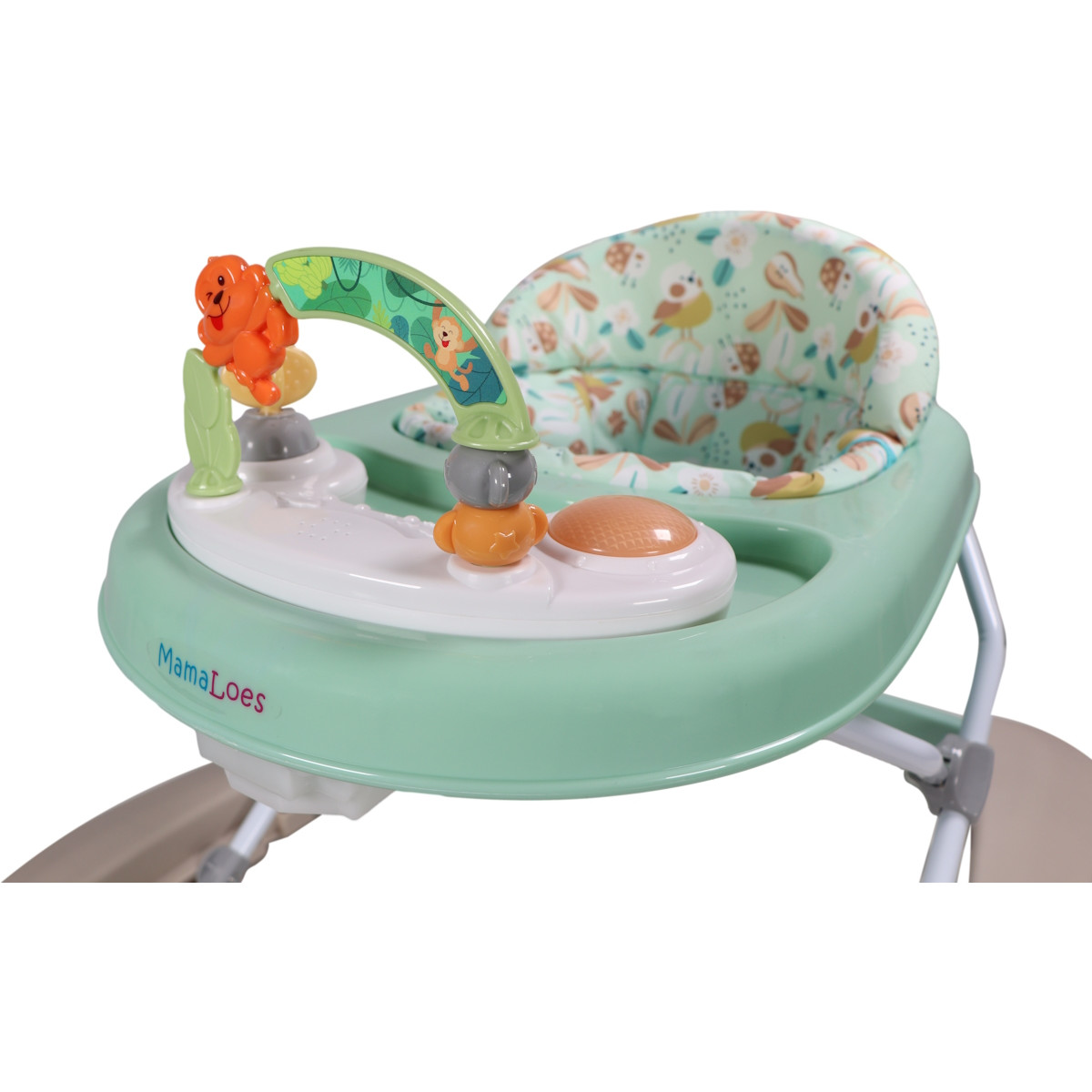 MamaLoes Evi Stone Green Loopstoel