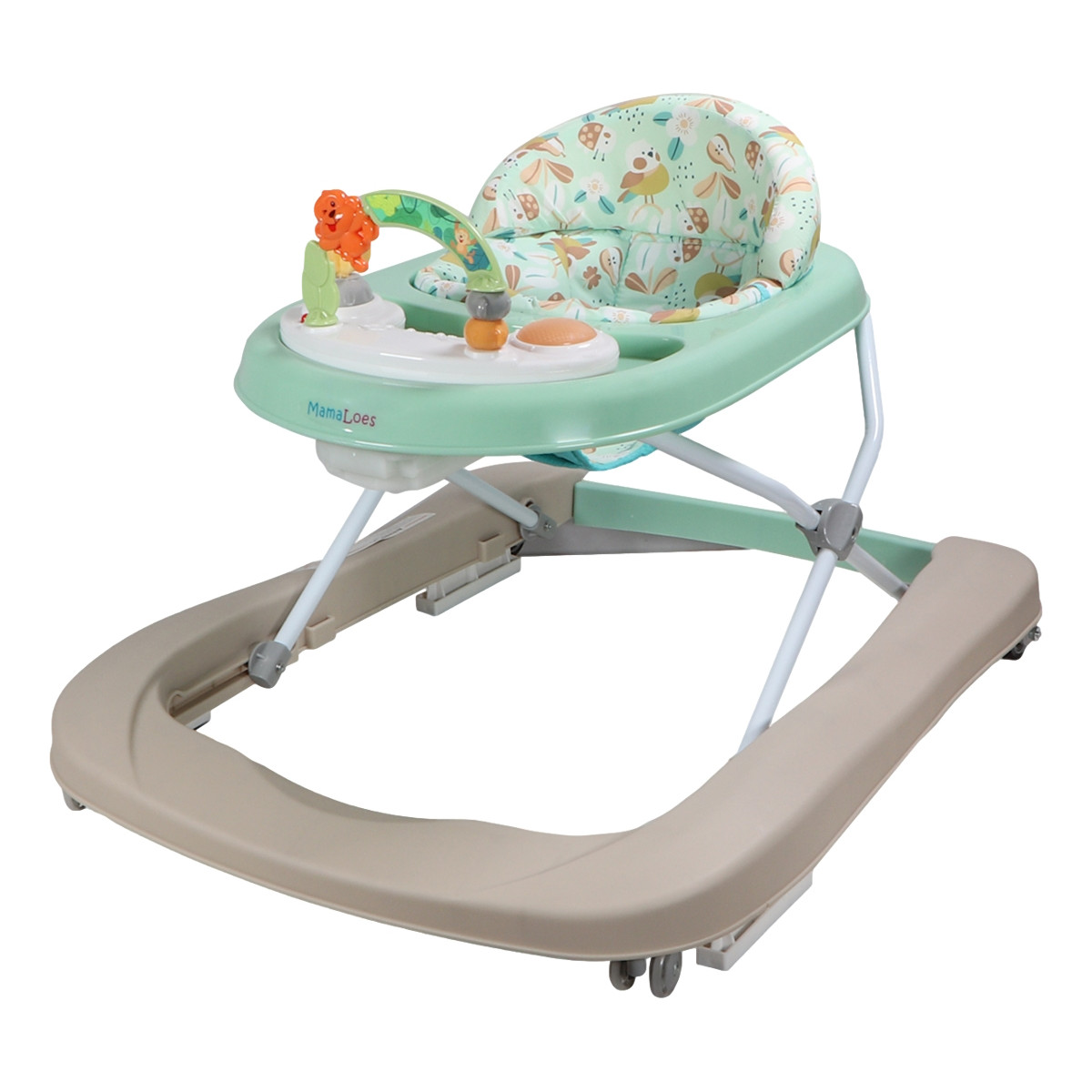 MamaLoes Evi Stone Green Loopstoel