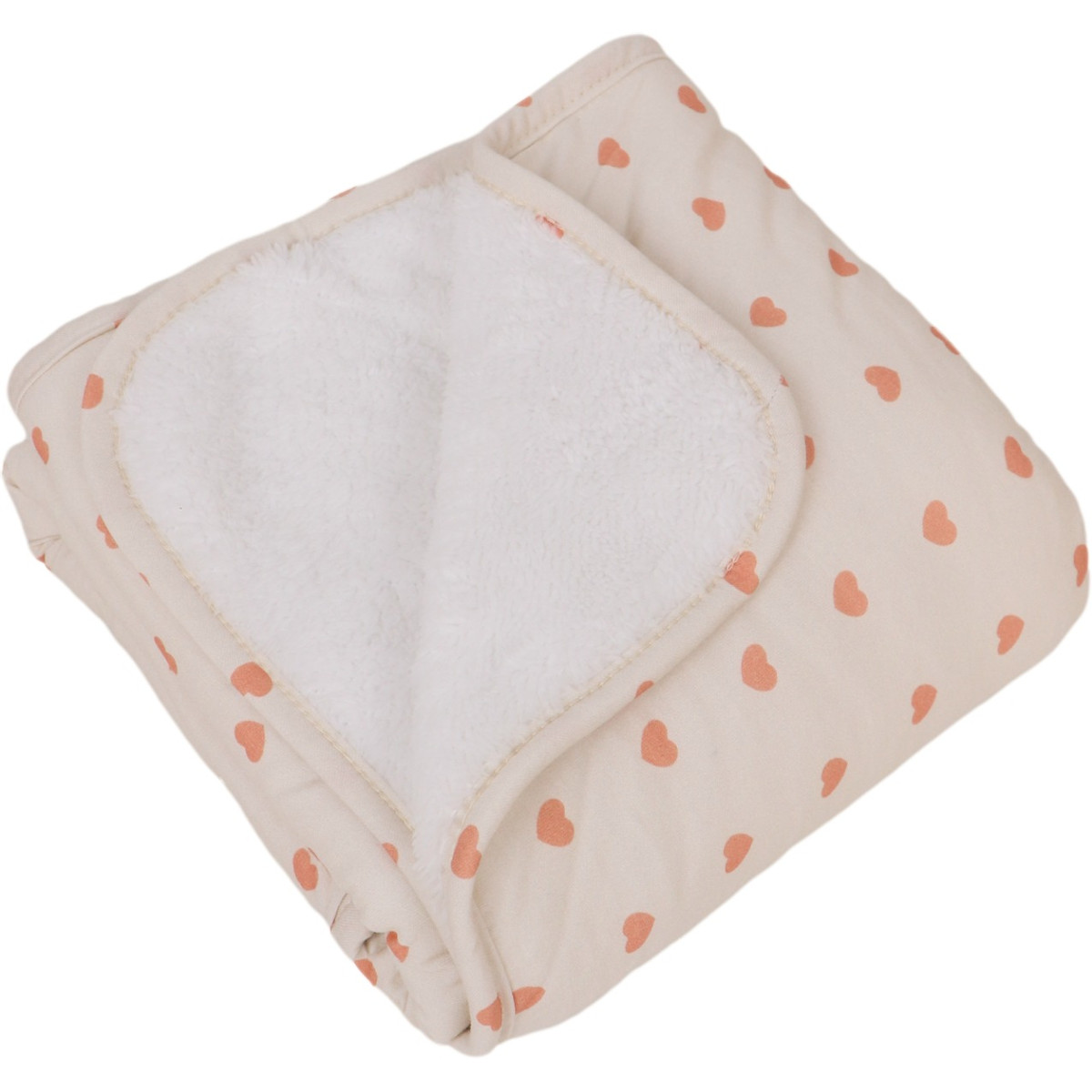 MamaLoes Hartjes Fleece 70x90cm Babydeken