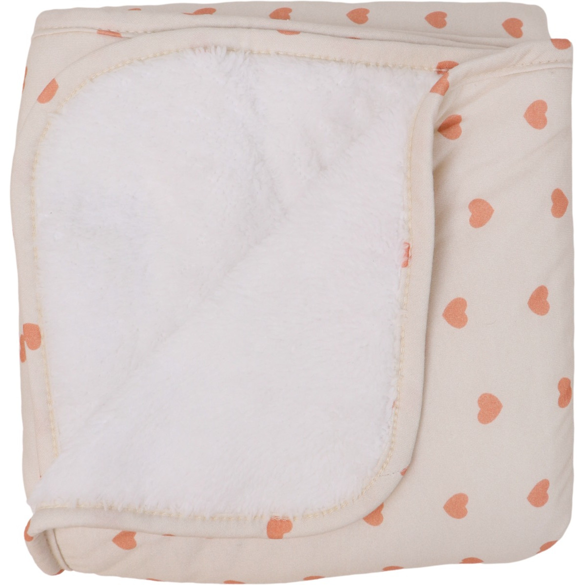 MamaLoes Hartjes Fleece 70x90cm Babydeken