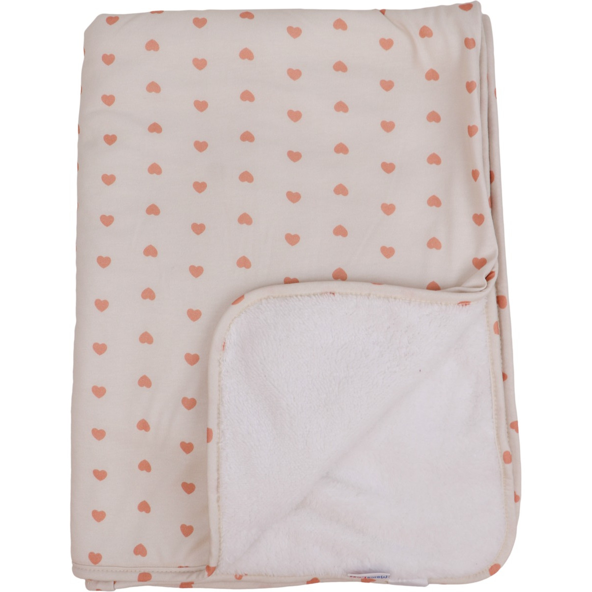 MamaLoes Hartjes Fleece 70x90cm Babydeken