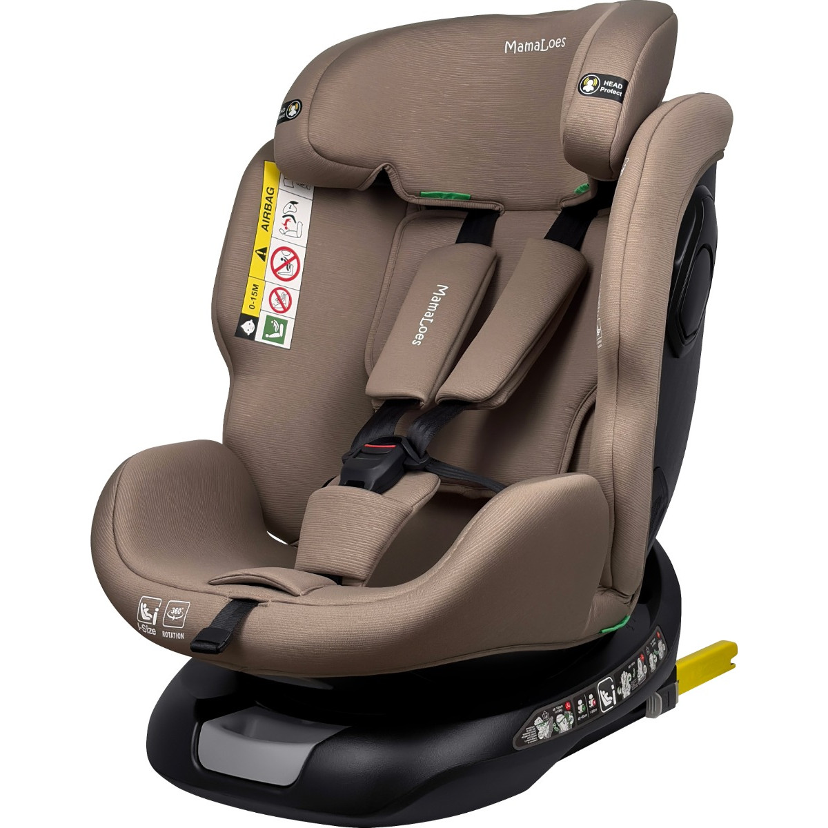MamaLoes Joah Sand 40-150 cm 360° i-Size Autostoel
