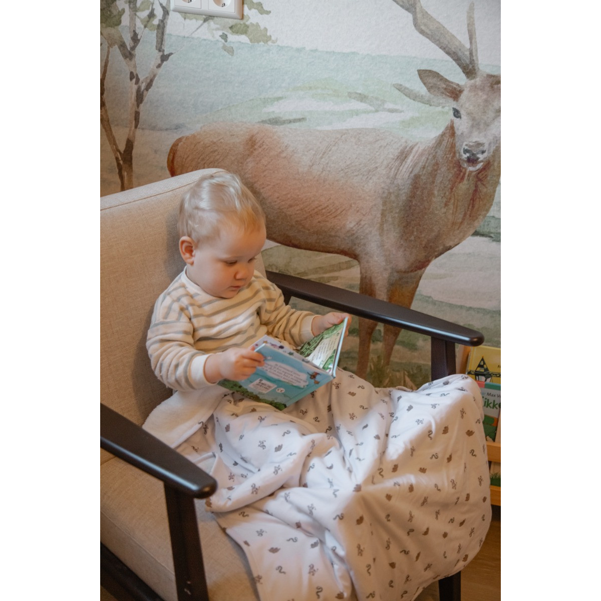 MamaLoes Jungle Fleece 70x90cm Babydeken