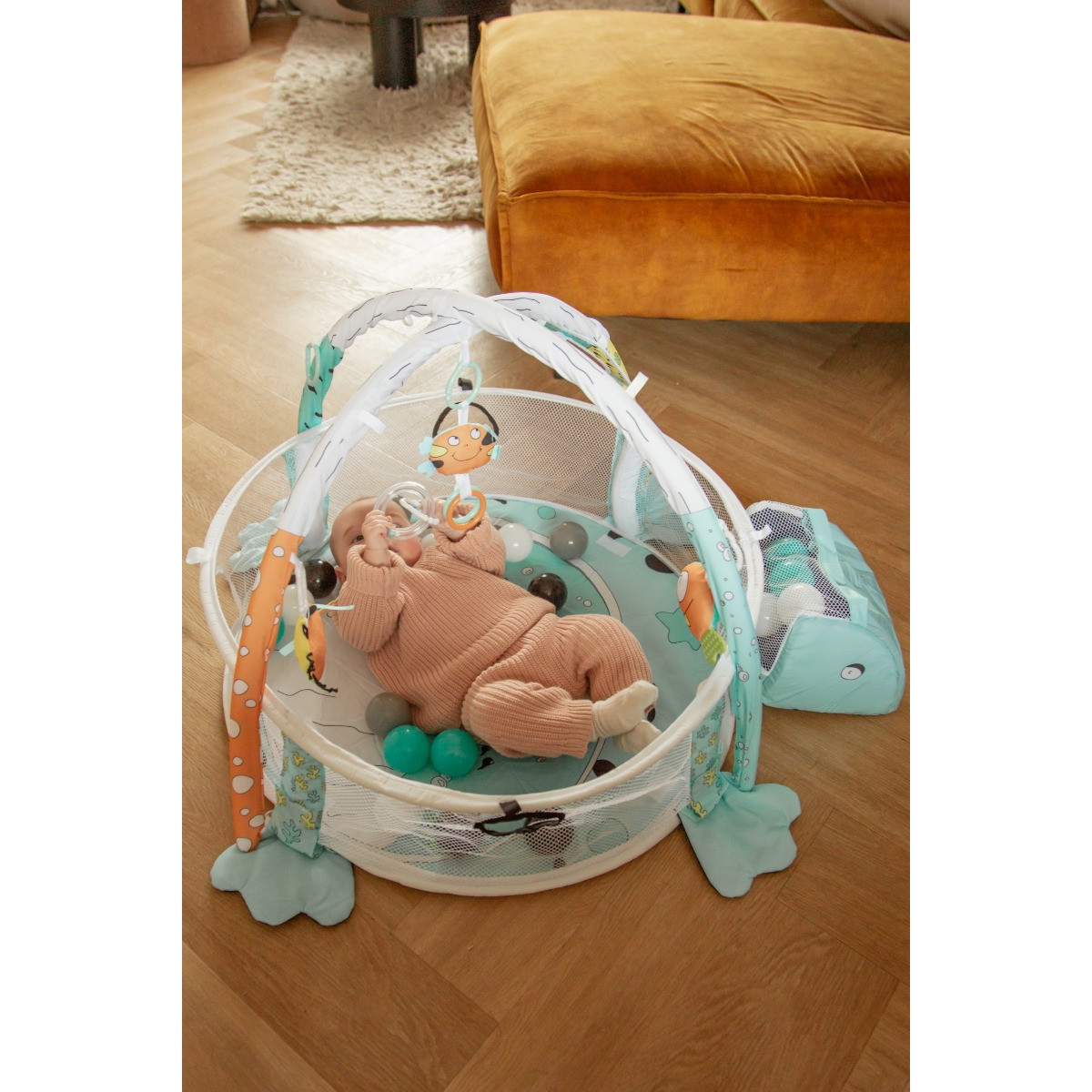 MamaLoes Kikker 3-in-1 Speelkleed/Ballenbak