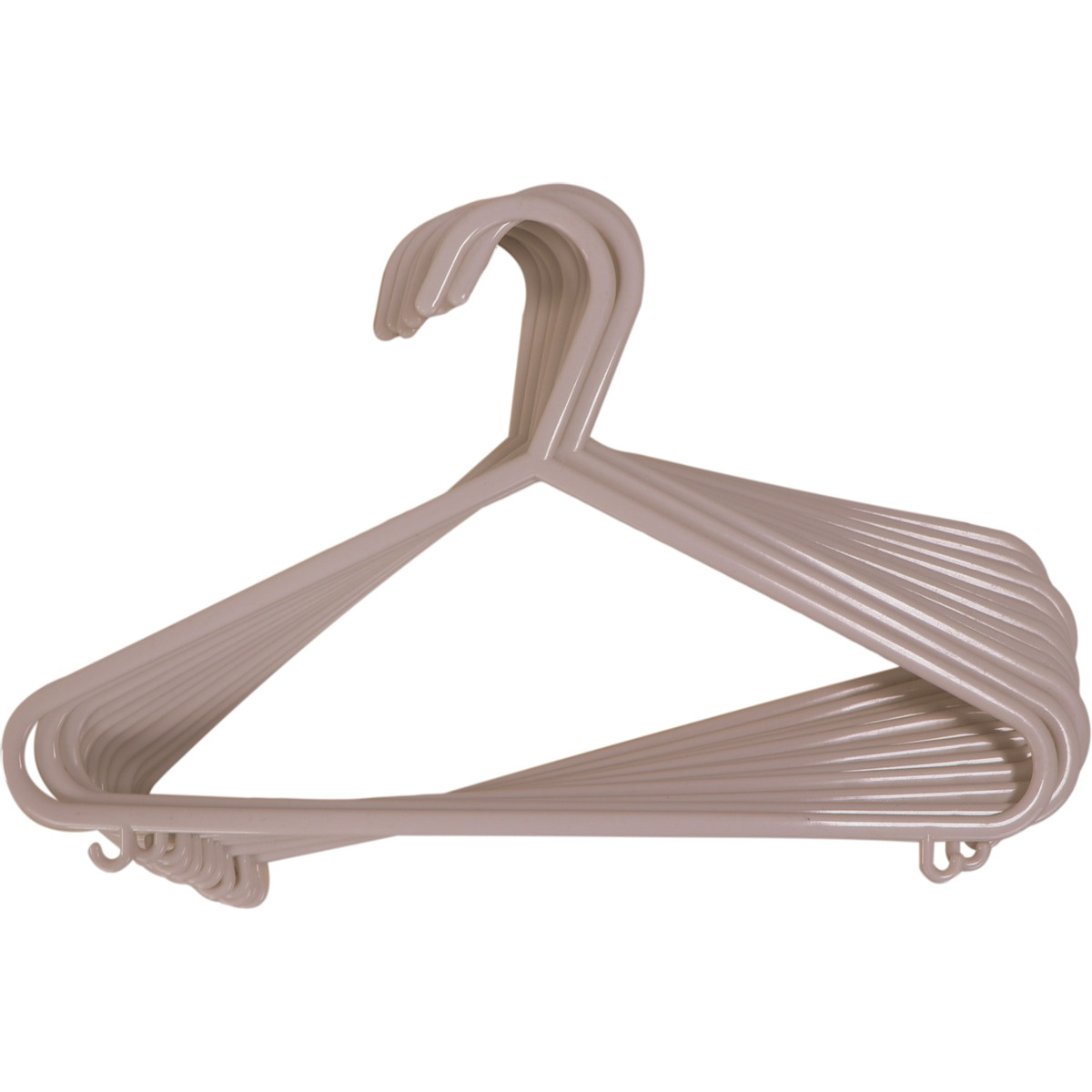 MamaLoes Kledinghangers Kunststof Beige 12 stuks