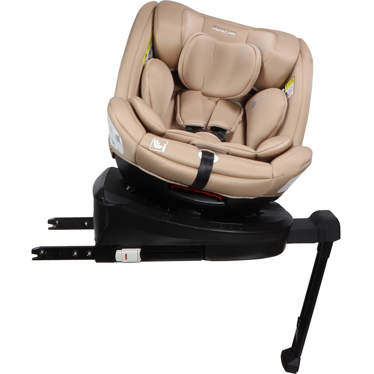 MamaLoes Lio Nougat 40-150 cm 360° i-Size Autostoel - Set van 2