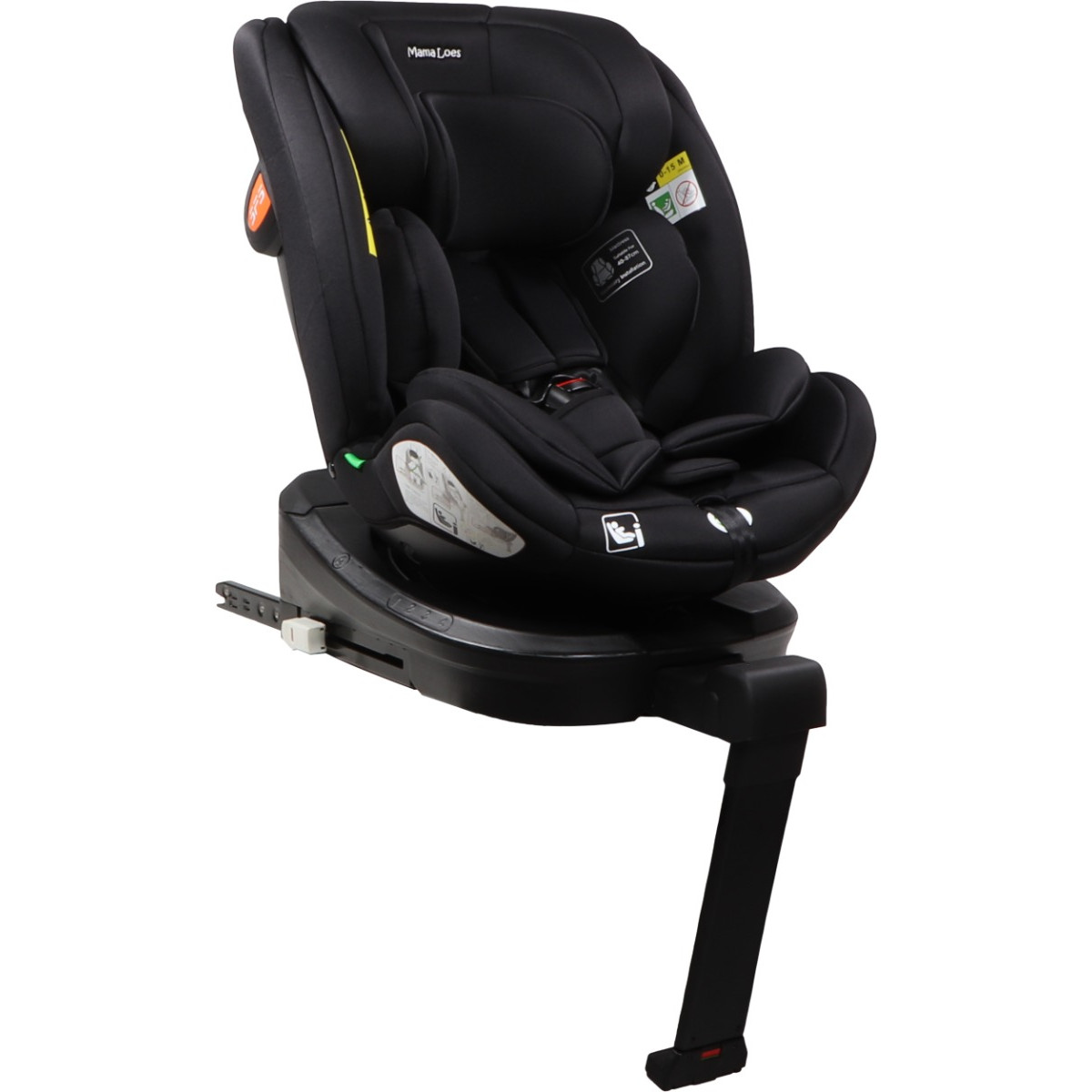Mamaloes Lio Zwart 40-150 cm 360° i-Size Autostoel