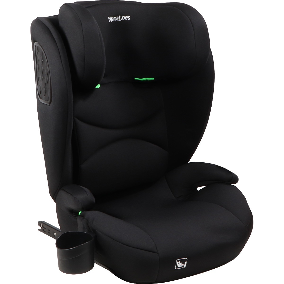MamaLoes Liv Zwart Isofix 100-150 cm i-Size Autostoel
