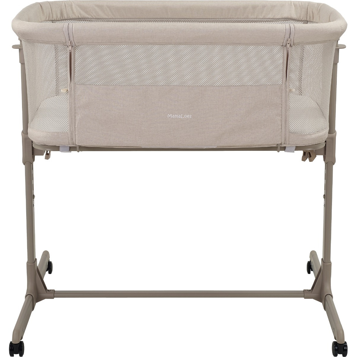 MamaLoes Loua Beige Wieg aan Bed Co-Sleeper
