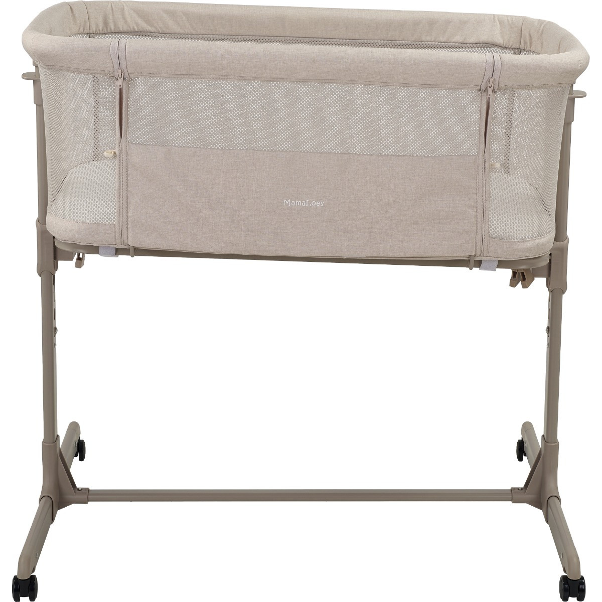 MamaLoes Loua Beige Wieg aan Bed Co-Sleeper