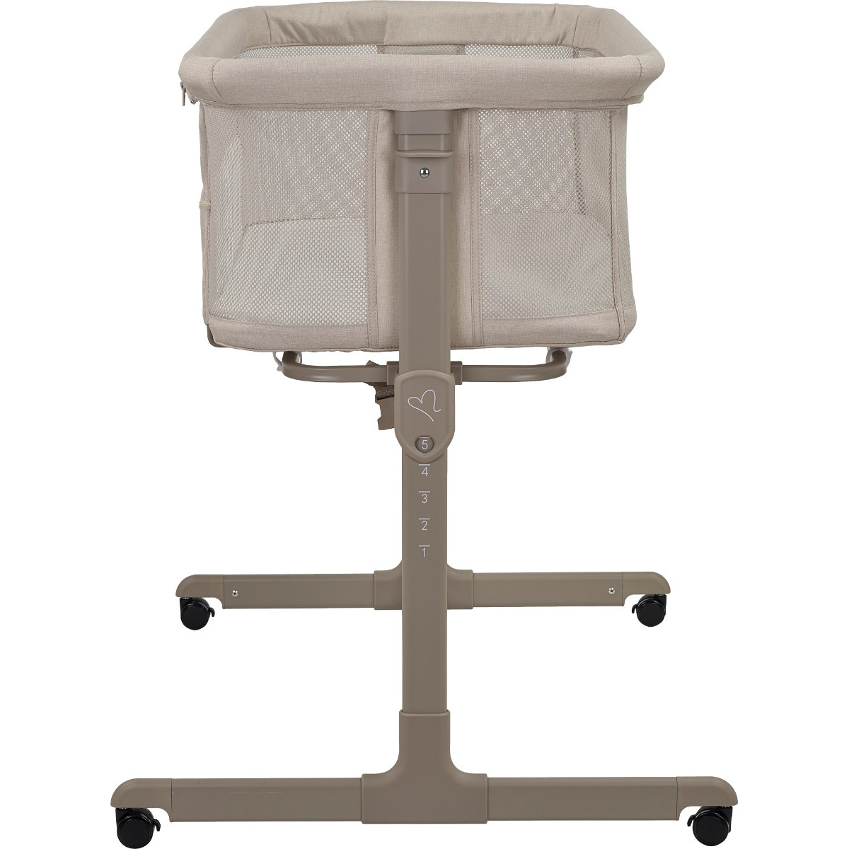 MamaLoes Loua Beige Wieg aan Bed Co-Sleeper