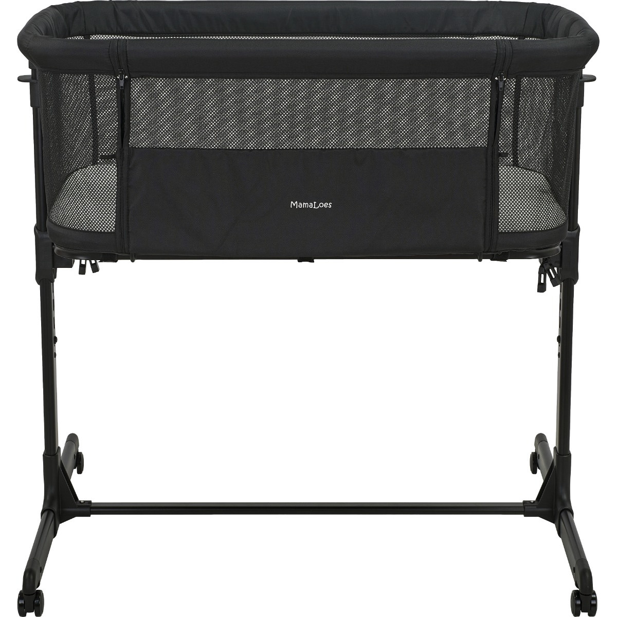 MamaLoes Loua Zwart Wieg aan Bed Co-Sleeper