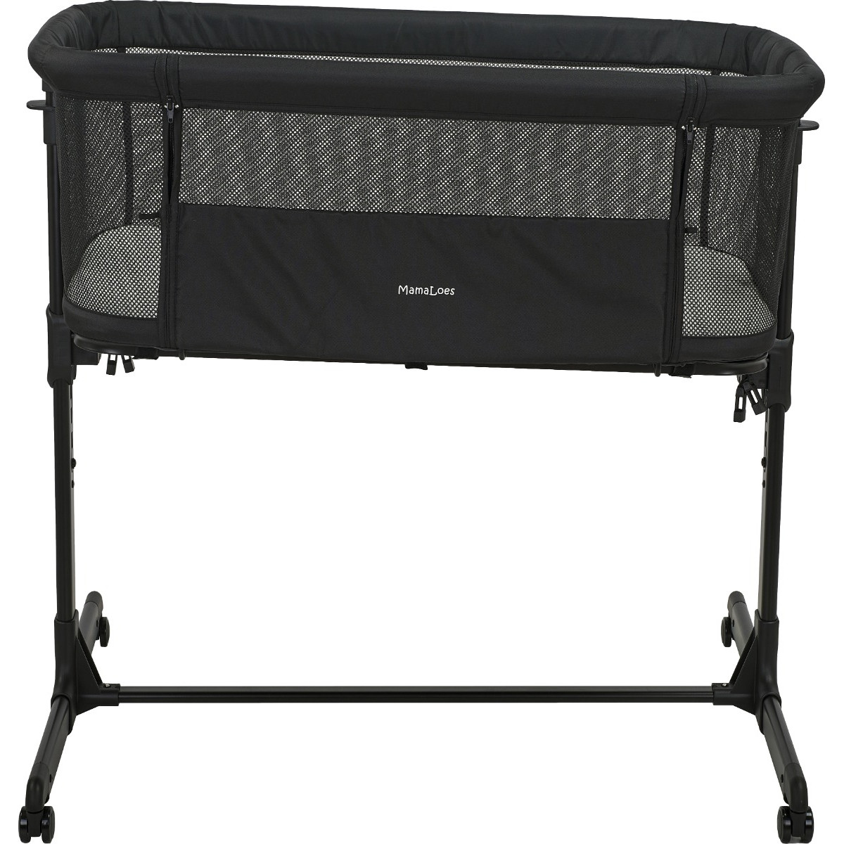 MamaLoes Loua Zwart Wieg aan Bed Co-Sleeper