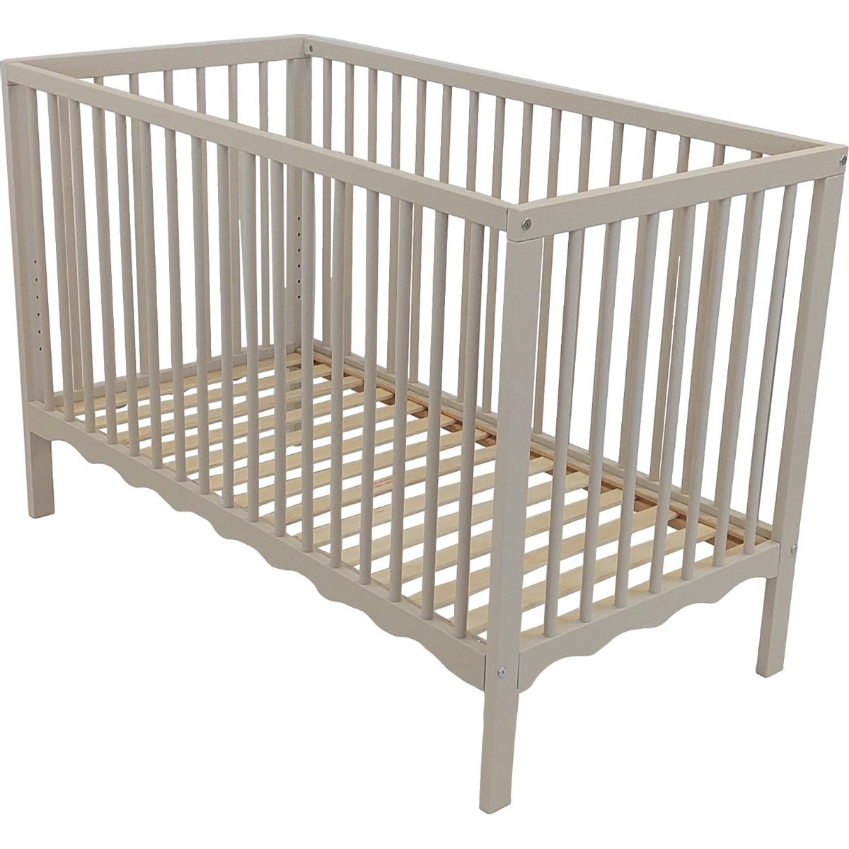 MamaLoes Luno Wave Beige 60 x 120 cm Ledikant