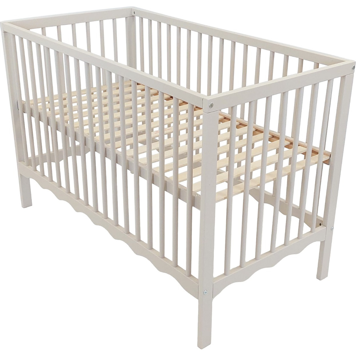 MamaLoes Luno Wave Wit 60 x 120 cm Ledikant