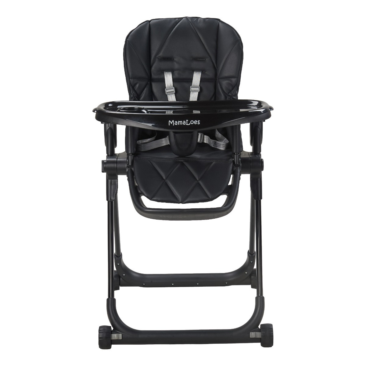 MamaLoes Mason Zwart Kinderstoel