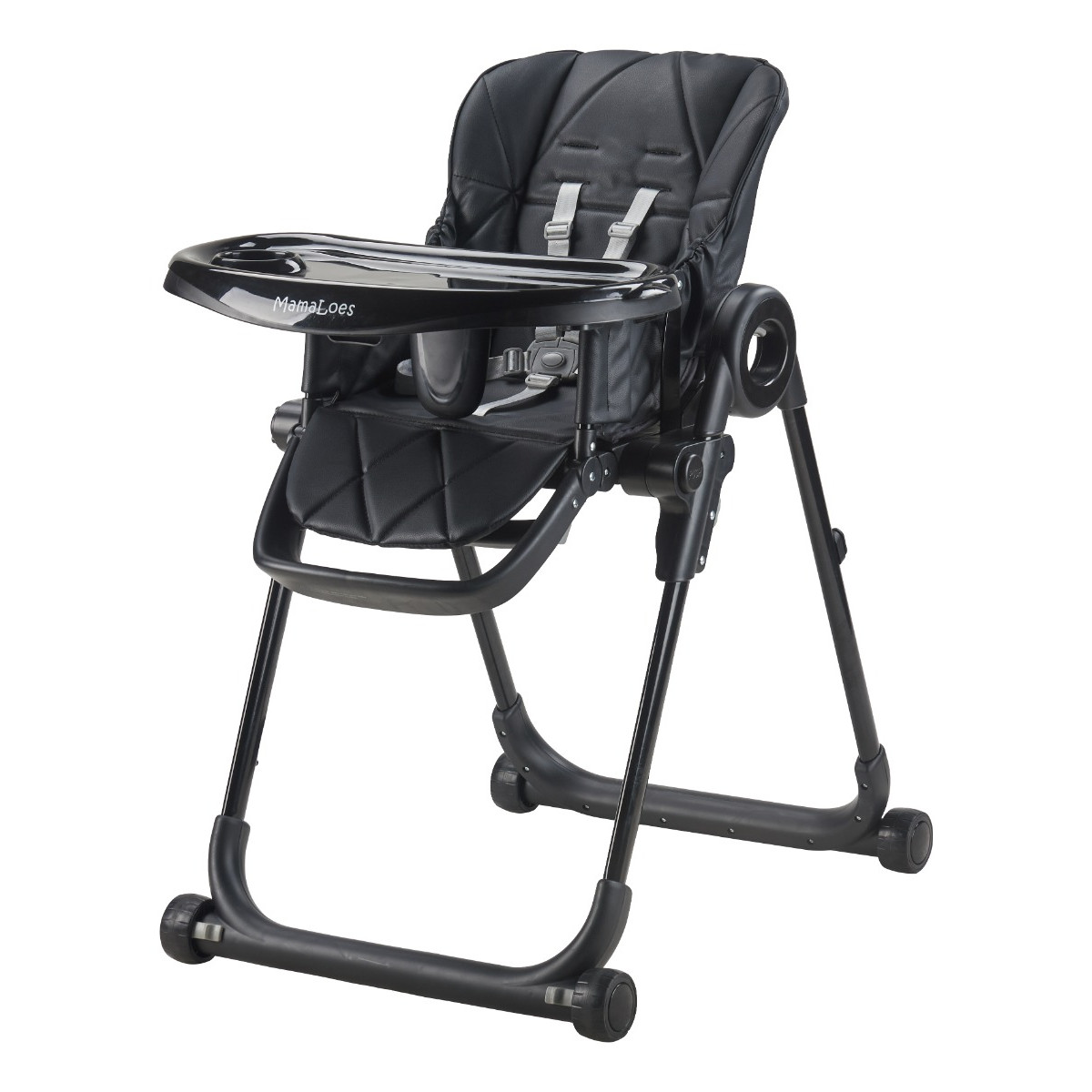 MamaLoes Mason Zwart Kinderstoel