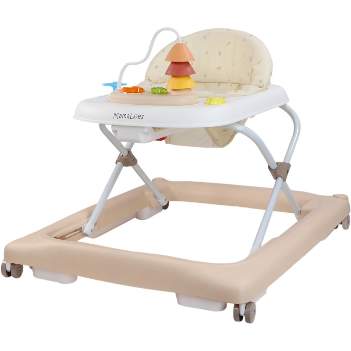 MamaLoes Mikko Beige Baby Walker Loopstoel