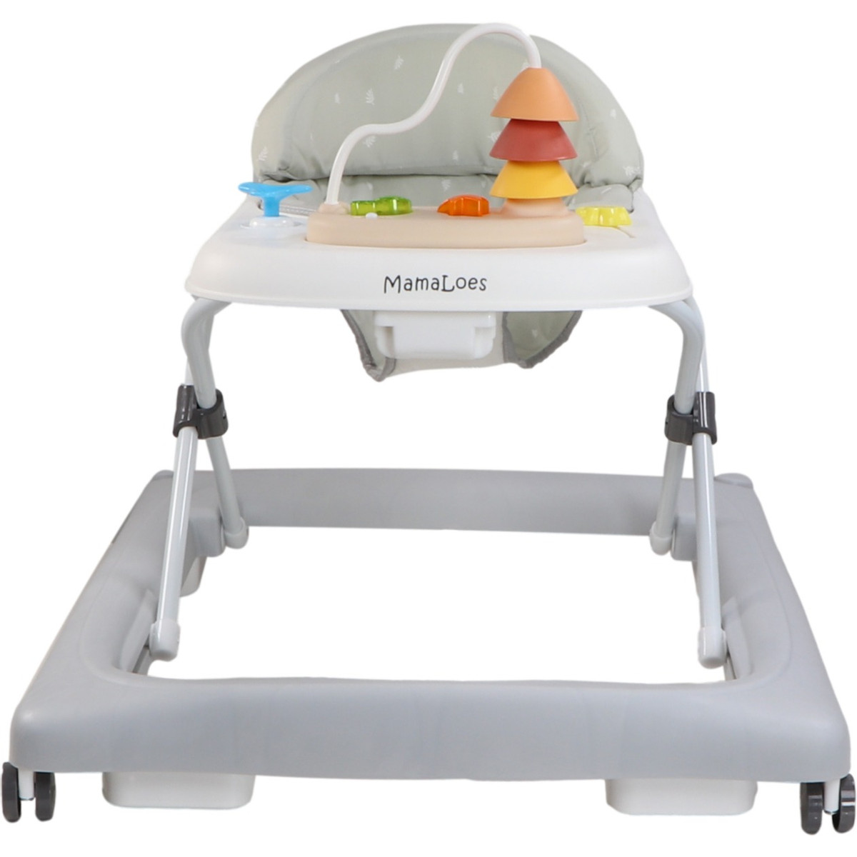 MamaLoes Mikko Grijs Baby Walker Loopstoel