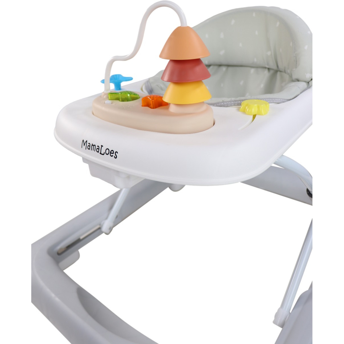 MamaLoes Mikko Grijs Baby Walker Loopstoel