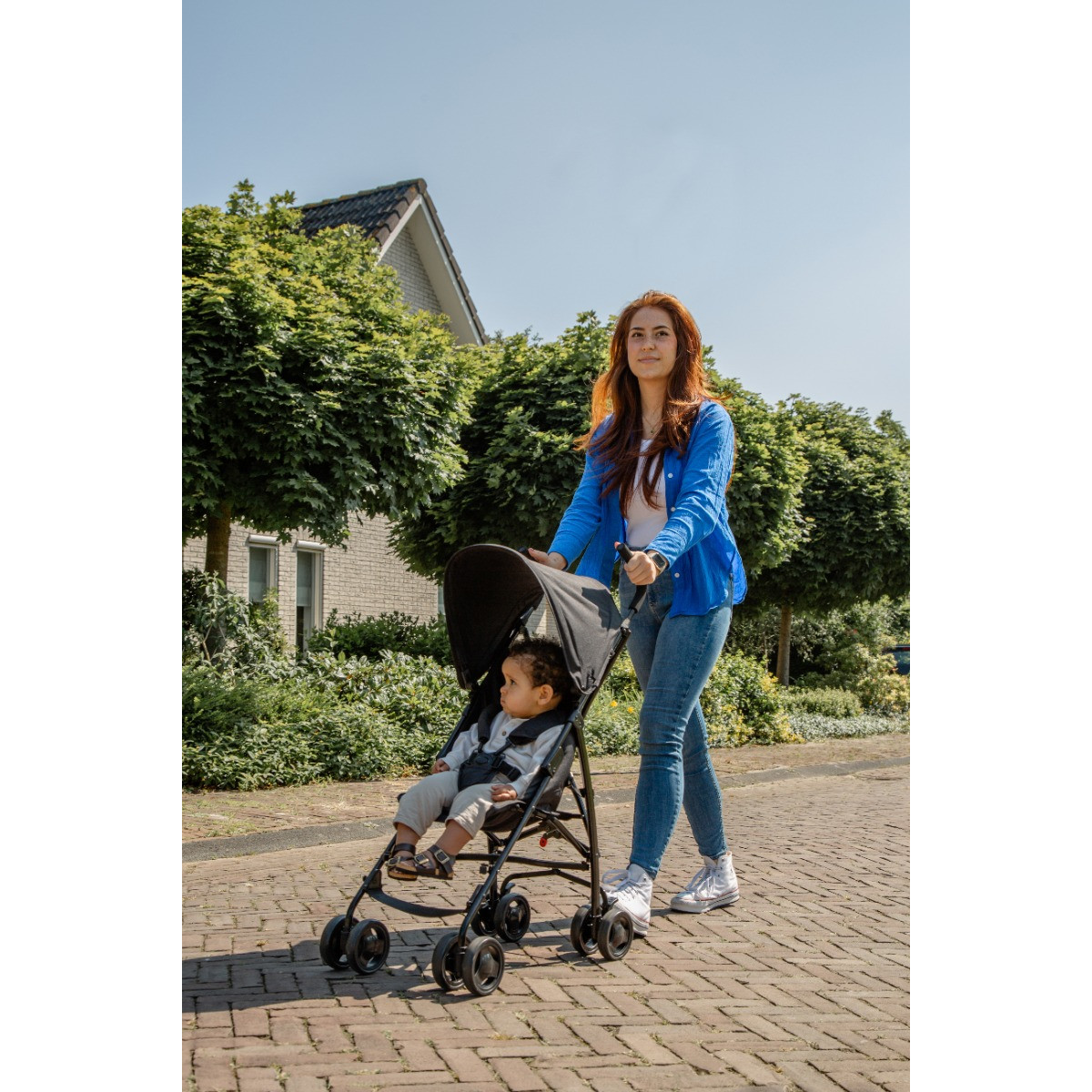 MamaLoes Milan Zwart 1 Stand Buggy