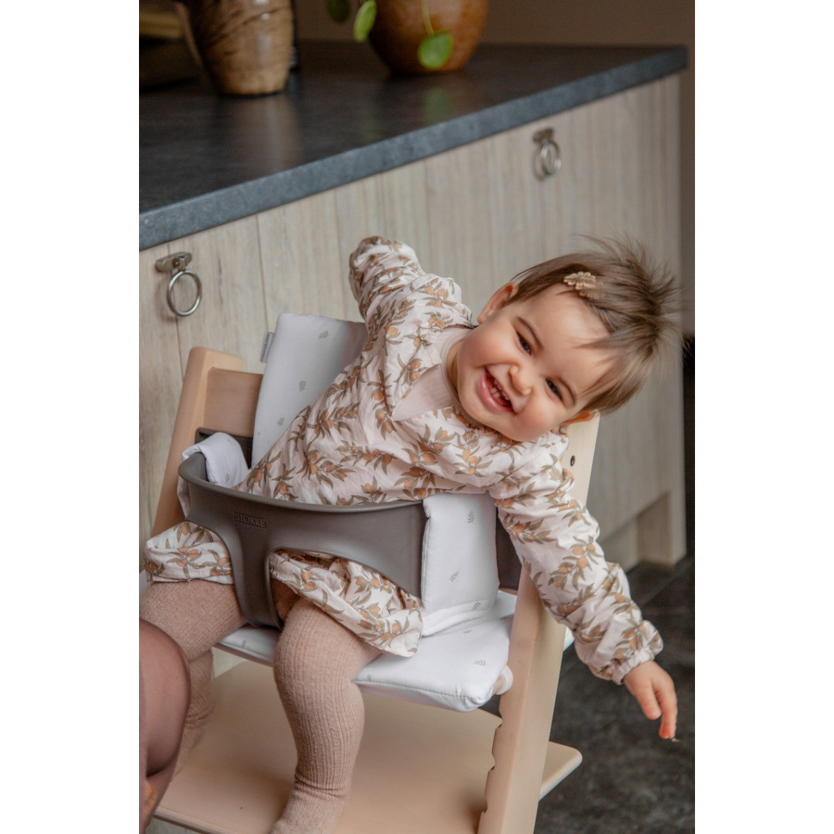 MamaLoes Natuur Ecru Meegroei Stoelverkleiner