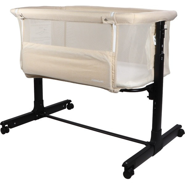 Set MamaLoes Bodi Zwart/Beige: Kinderwagen, Autostoel, Base, Wieg, Schommel & Stoel