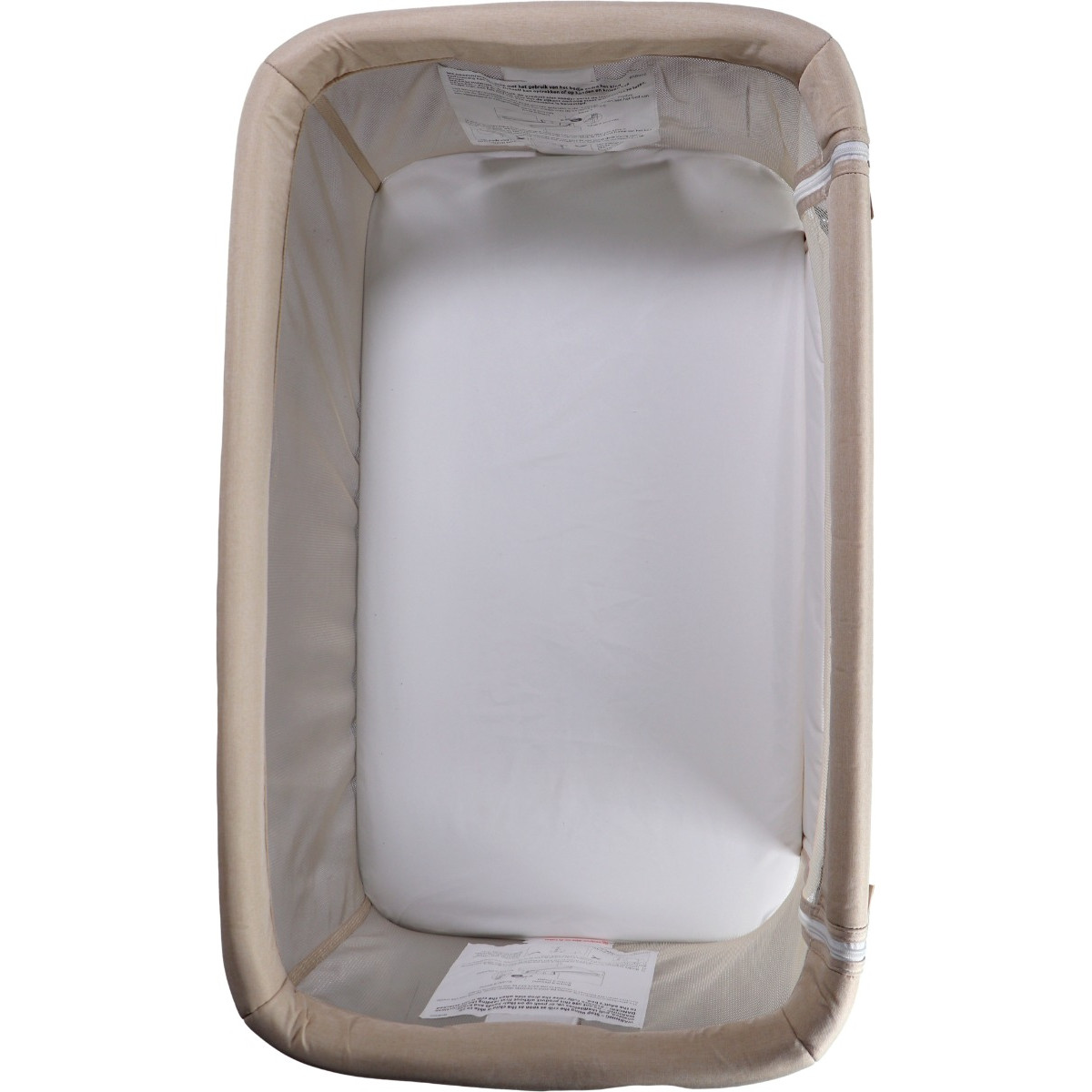 MamaLoes Noé Beige Co-Sleeper Wieg aan Bed