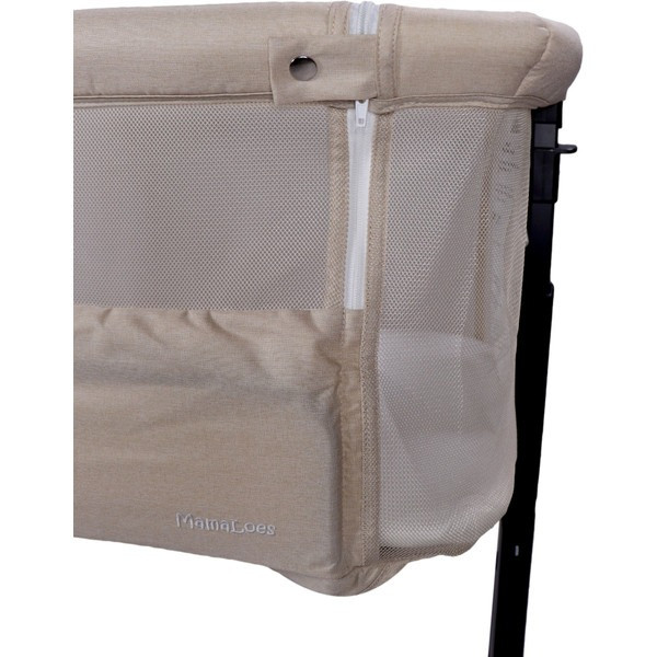 Set MamaLoes Bodi Nougat/Beige: Kinderwagen, Autostoel, Base, Wieg, Schommel & Stoel