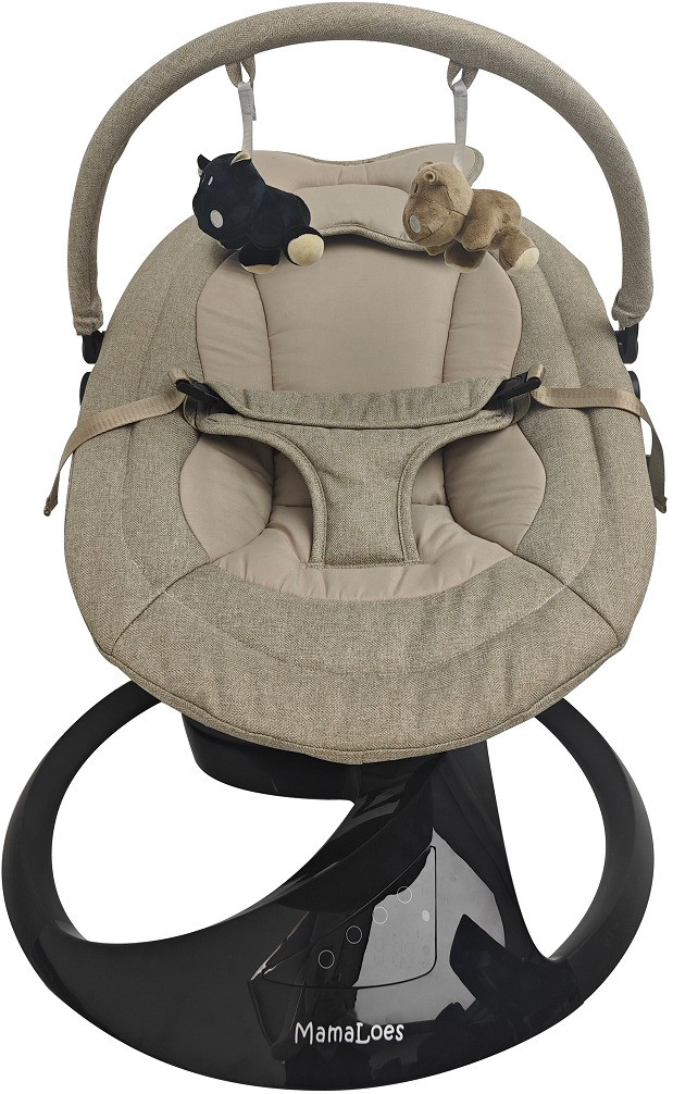 MamaLoes Nola Beige Deluxe Elektrische Babyschommel