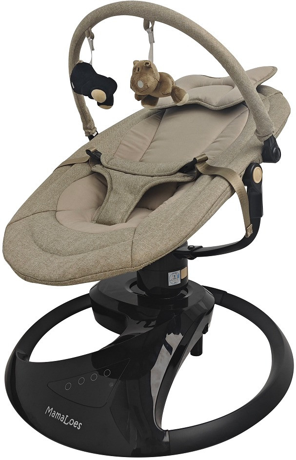 MamaLoes Nola Beige Deluxe Elektrische Babyschommel