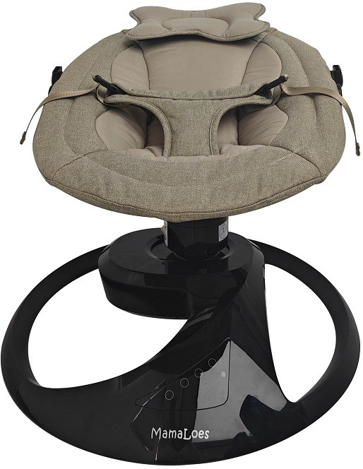 MamaLoes Nola Beige Deluxe Elektrische Babyschommel